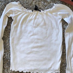 White off the shoulder top